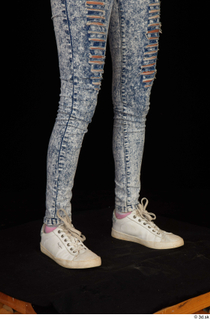 Isla blue jeans calf casual dressed white sneakers 0008.jpg